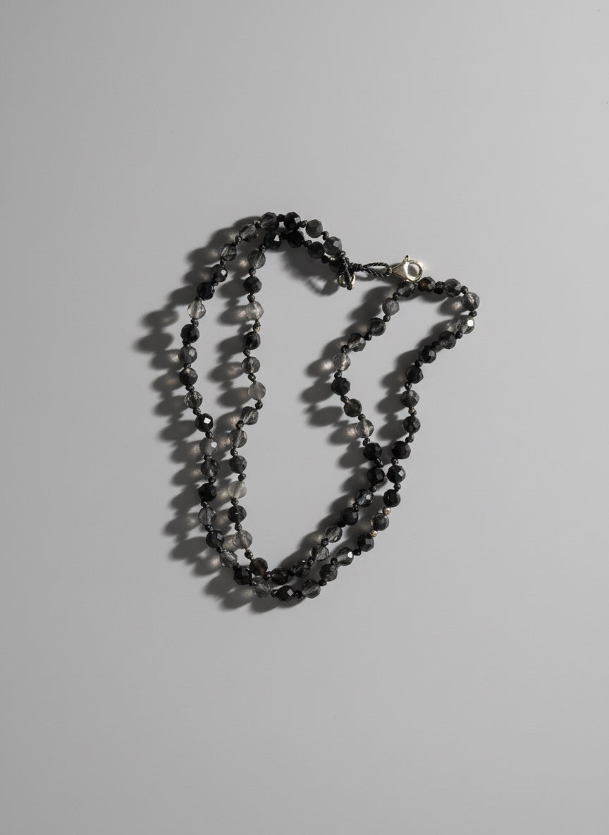 Choker z kwarcu dymnego