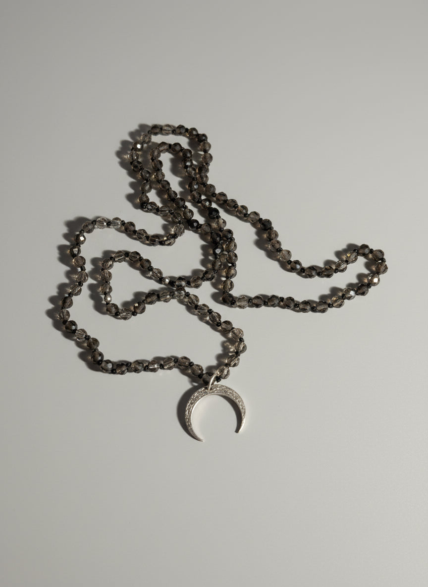 Naszyjnik z kwarcu dymnego