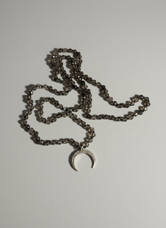 Naszyjnik z kwarcu dymnego