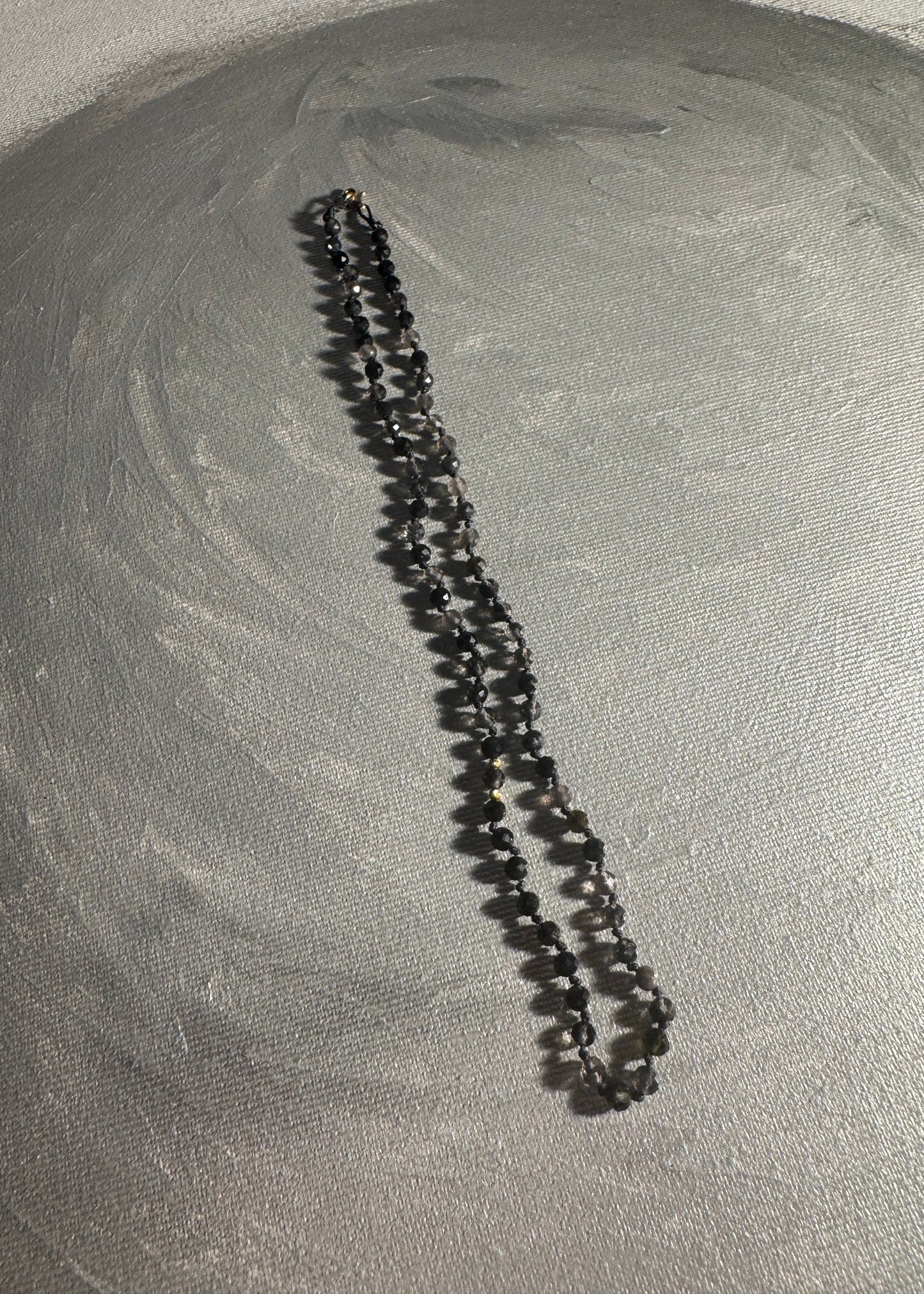 Choker z kwarcu dymnego