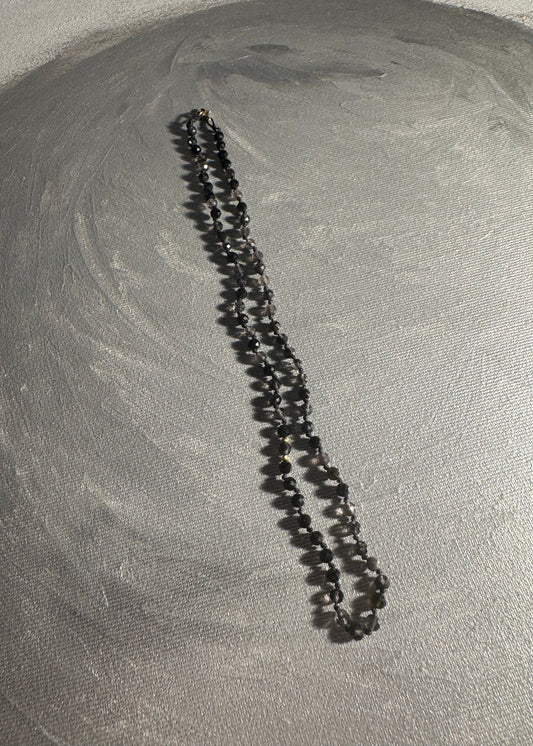 Choker z kwarcu dymnego