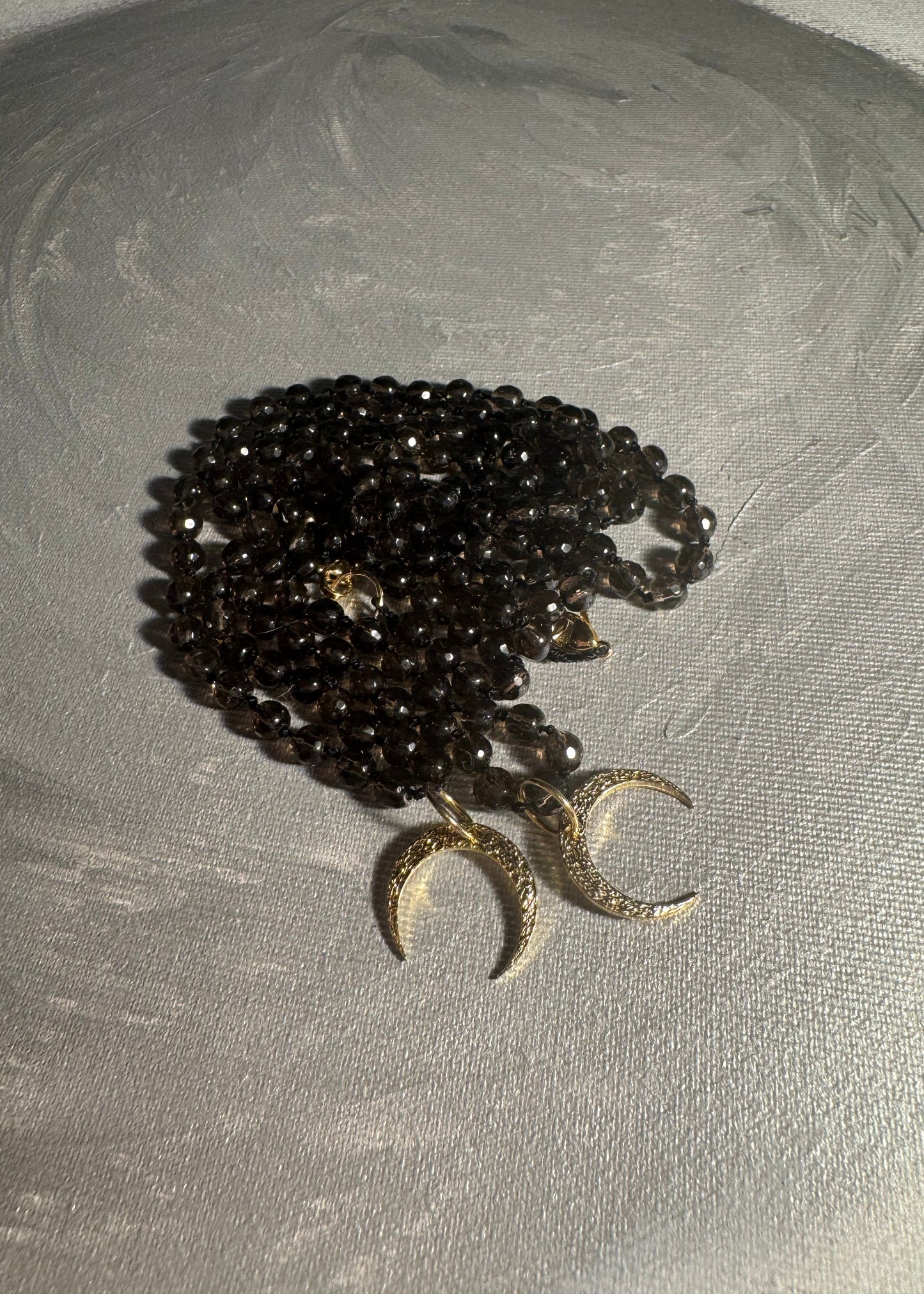 Naszyjnik z kwarcu dymnego