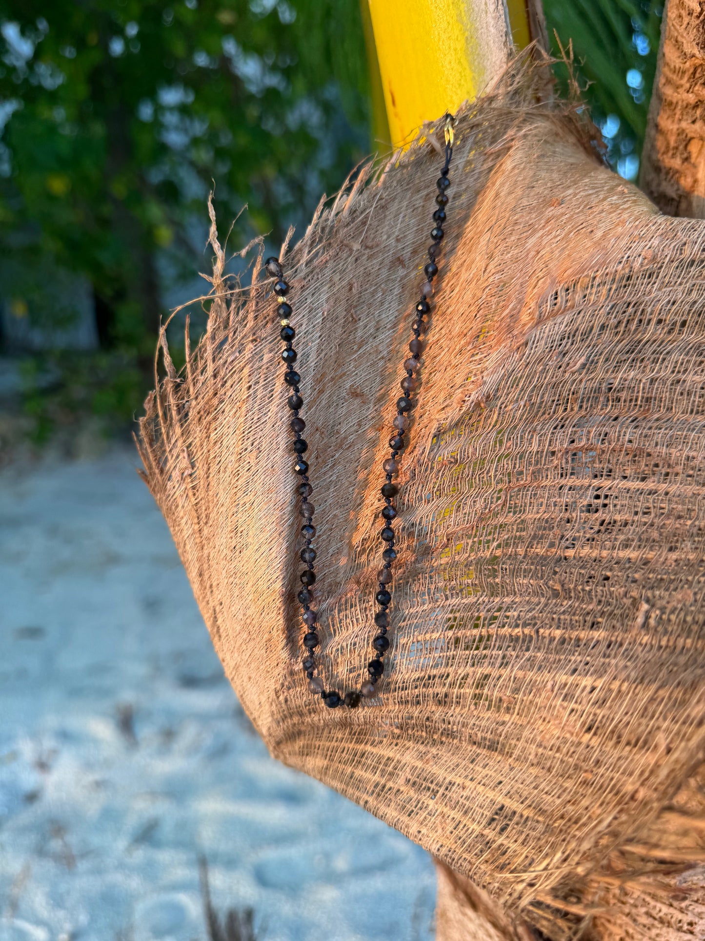 Choker z kwarcu dymnego