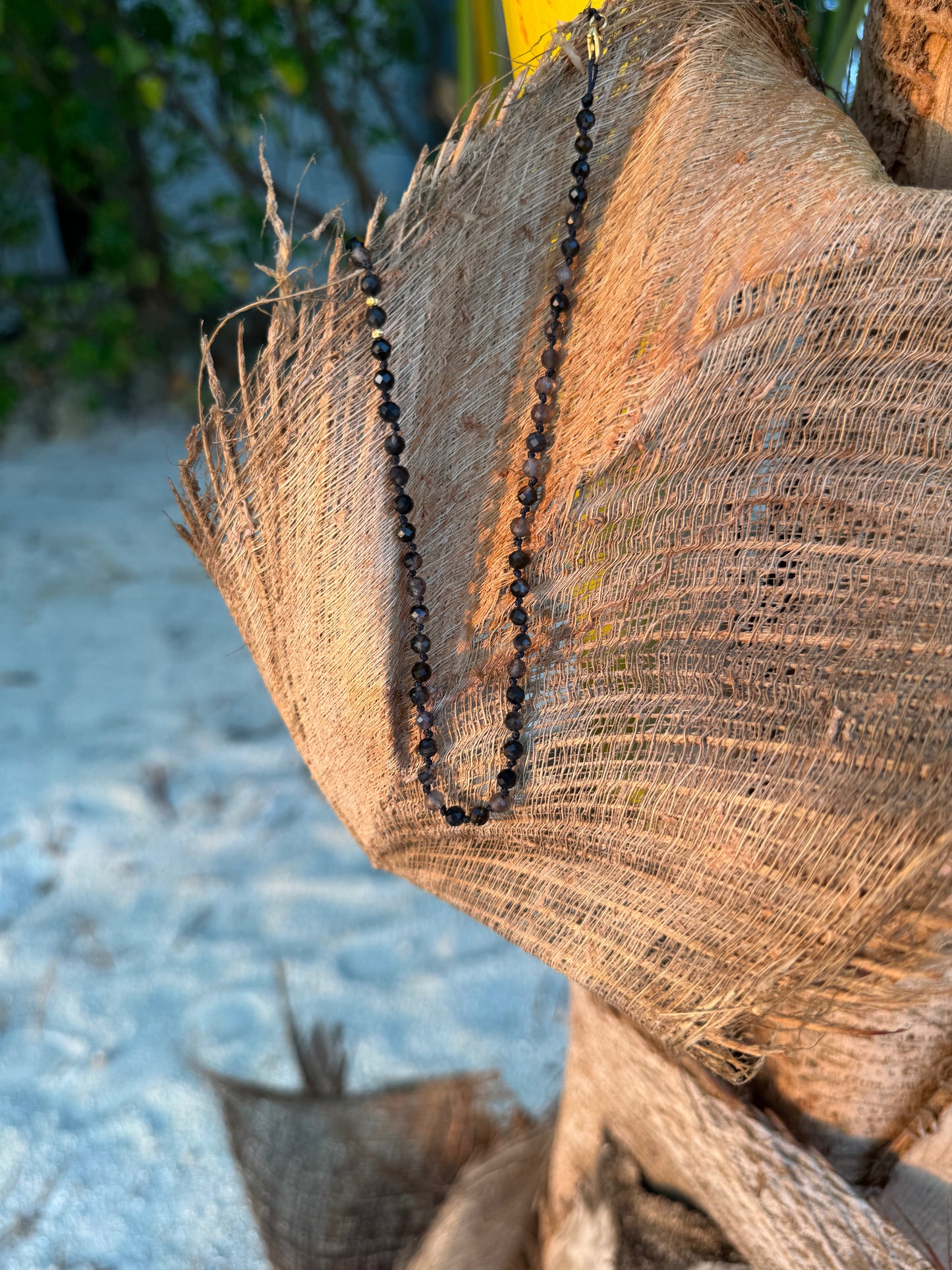 Choker z kwarcu dymnego