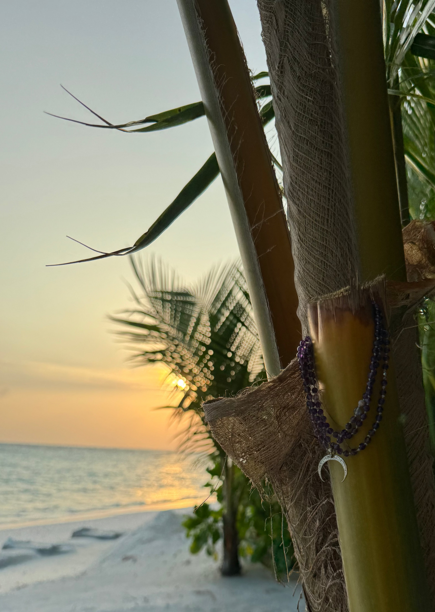 Naszyjnik z ametystów z rogiem obfitości